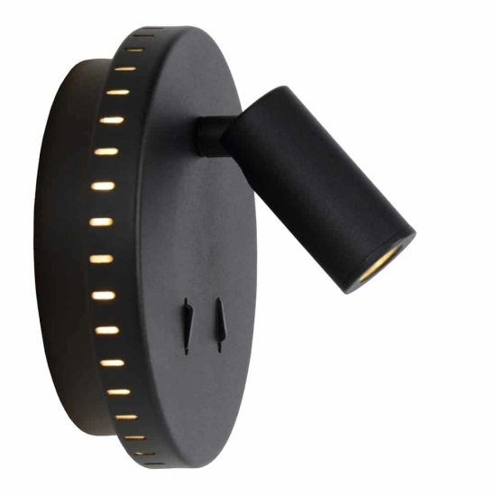 Kinkiet BENTJER Ø 14 cm LED 3000K czarny 79201/09/30 Lucide - zdjęcie dodatkowe 3